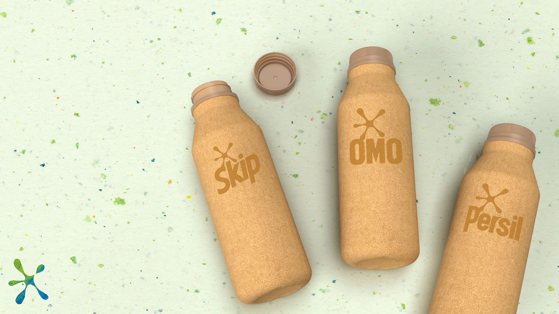 Bottles of Skip, Omo and Persil