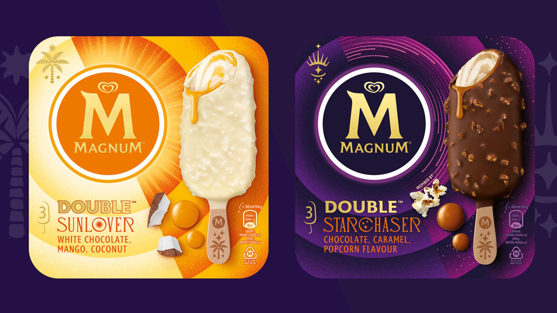 Magnum Sunlover and Starchaser multi-packs. The Magnum brand sits within Unilever’s Ice Cream business group.