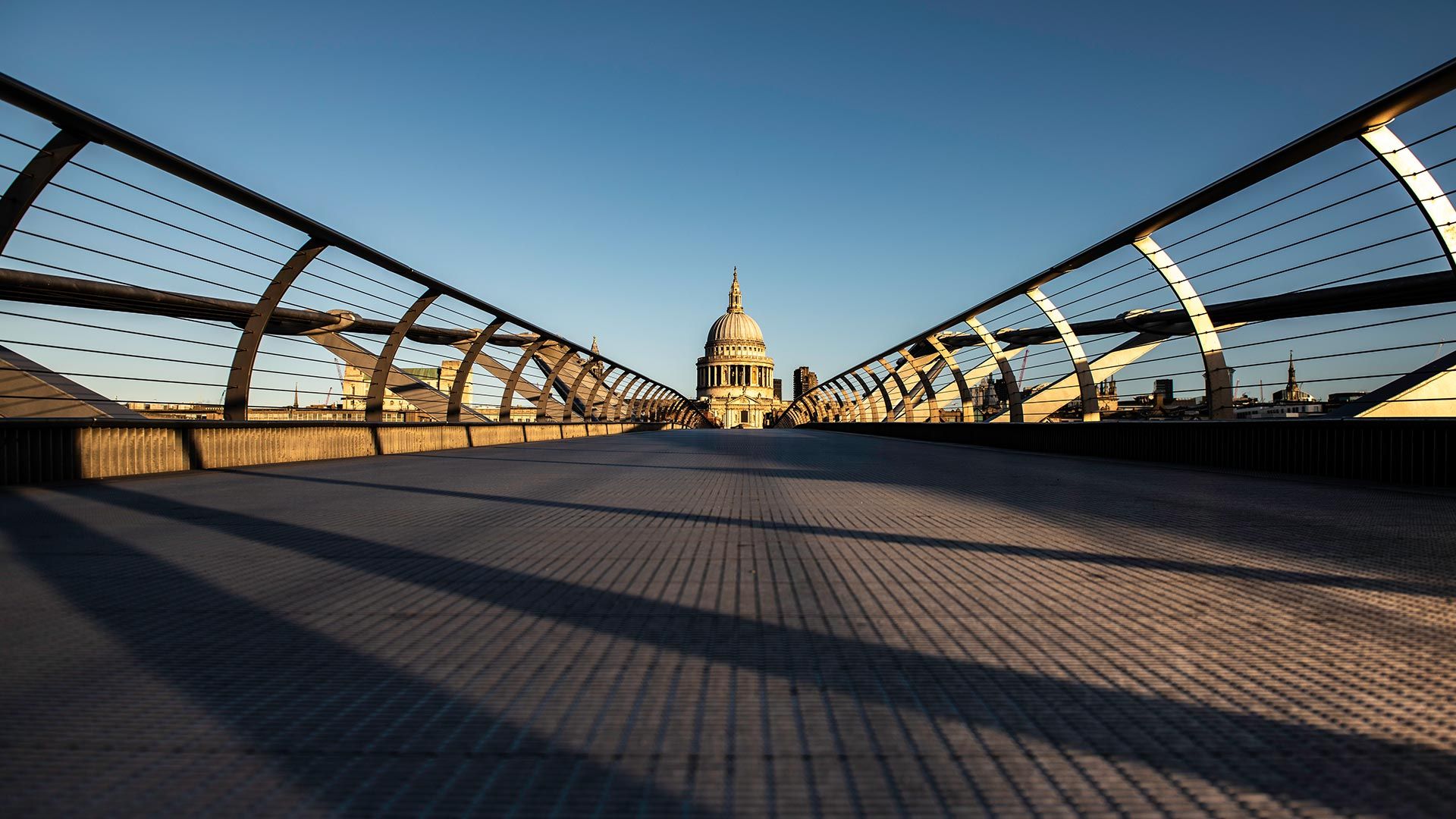 A view of St Paul's from millennium bridge