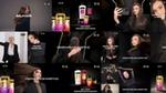 A collage of images showing TRESemmé product bottles and models.