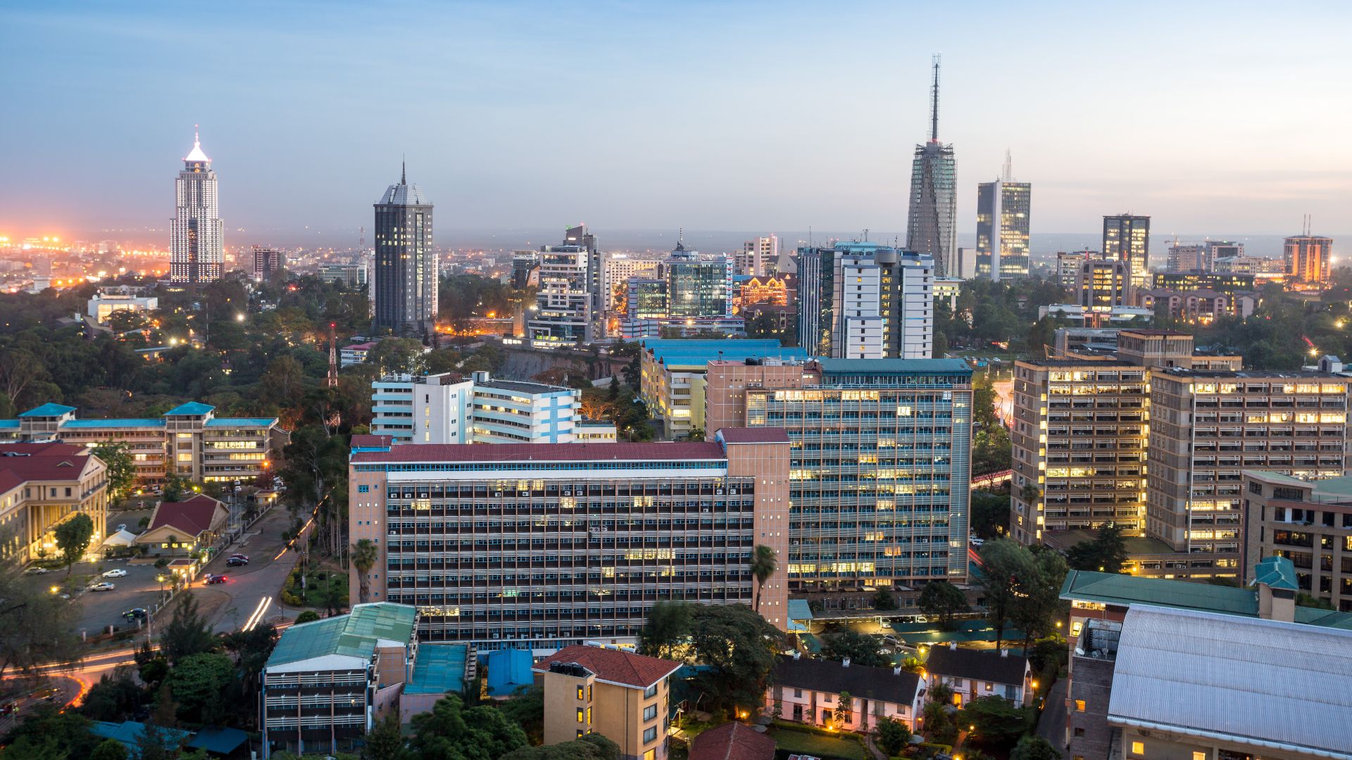   Skyline of Nairobi where the next round of negotiations on a UN treaty to end plastic pollution takes place this week.