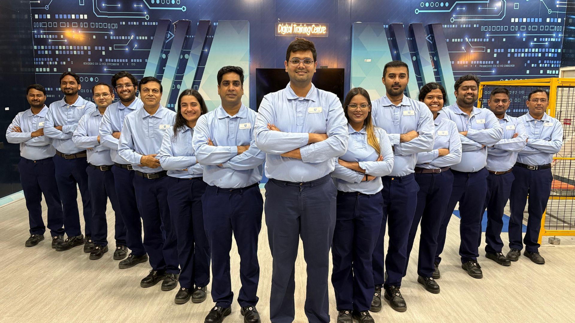 A picture of the factory team at HUL's Doom Dooma Factory 