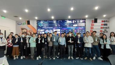 Some of the team members at Unilever’s nutrition factory in Tianjin, northern China