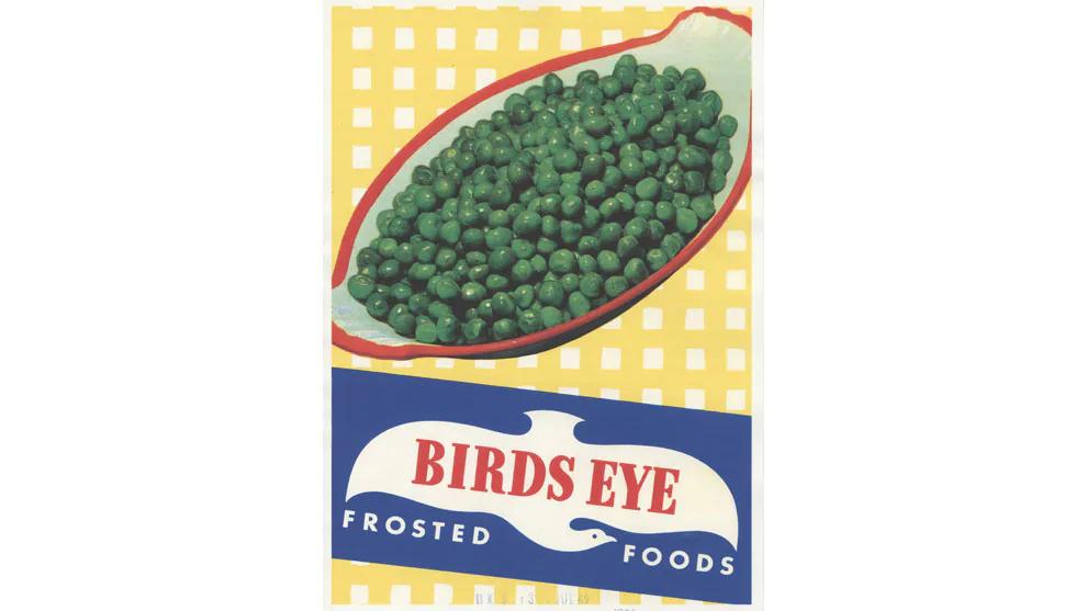 An advert for Birds Eye frozen peas