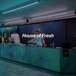 The Rexona team stand behind a counter in the New York House of Fresh™.