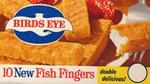 An advert for Birds Eye fish fingers