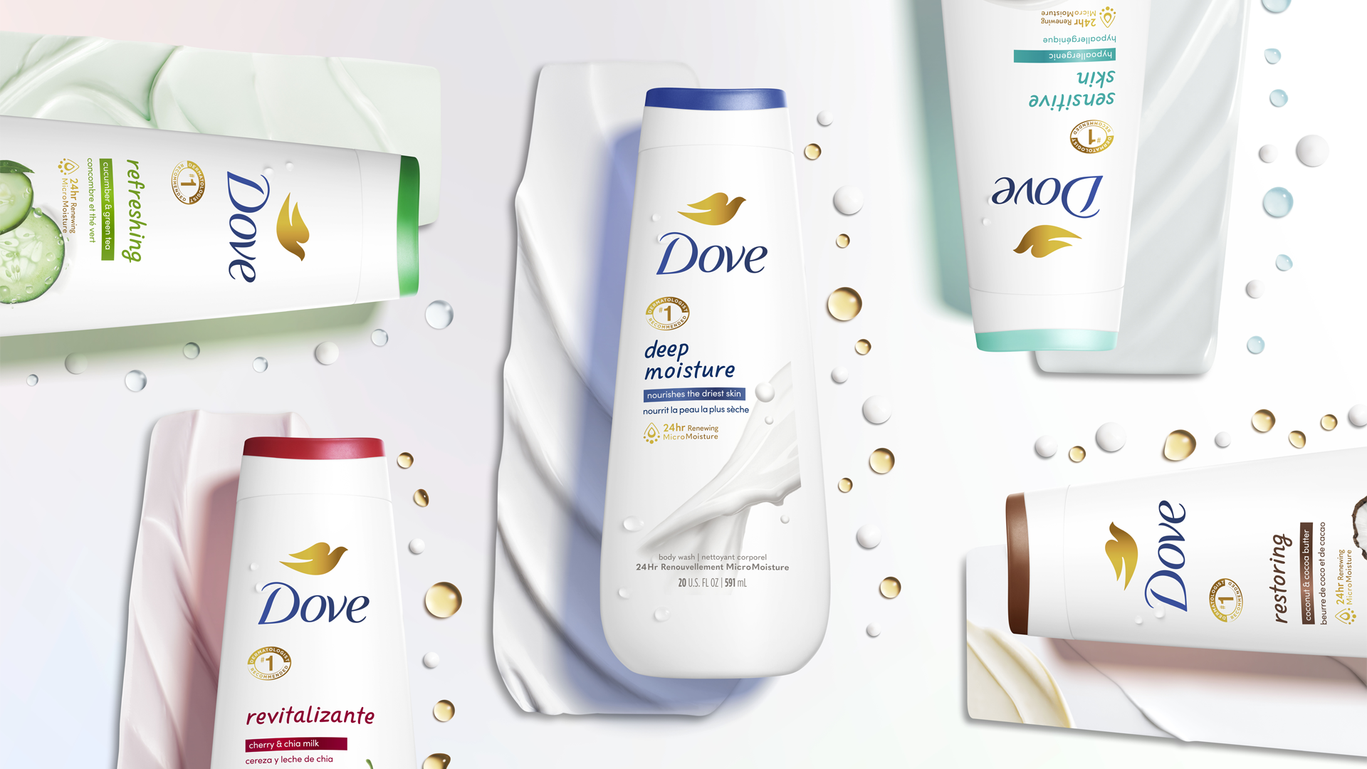 A photo of Dove Body Wash, the No.1-selling body wash in the USA