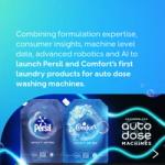 Persil and Comfort Smart Series products designed for auto‑dose washing machines, highlighting advanced formulation and machine integration.