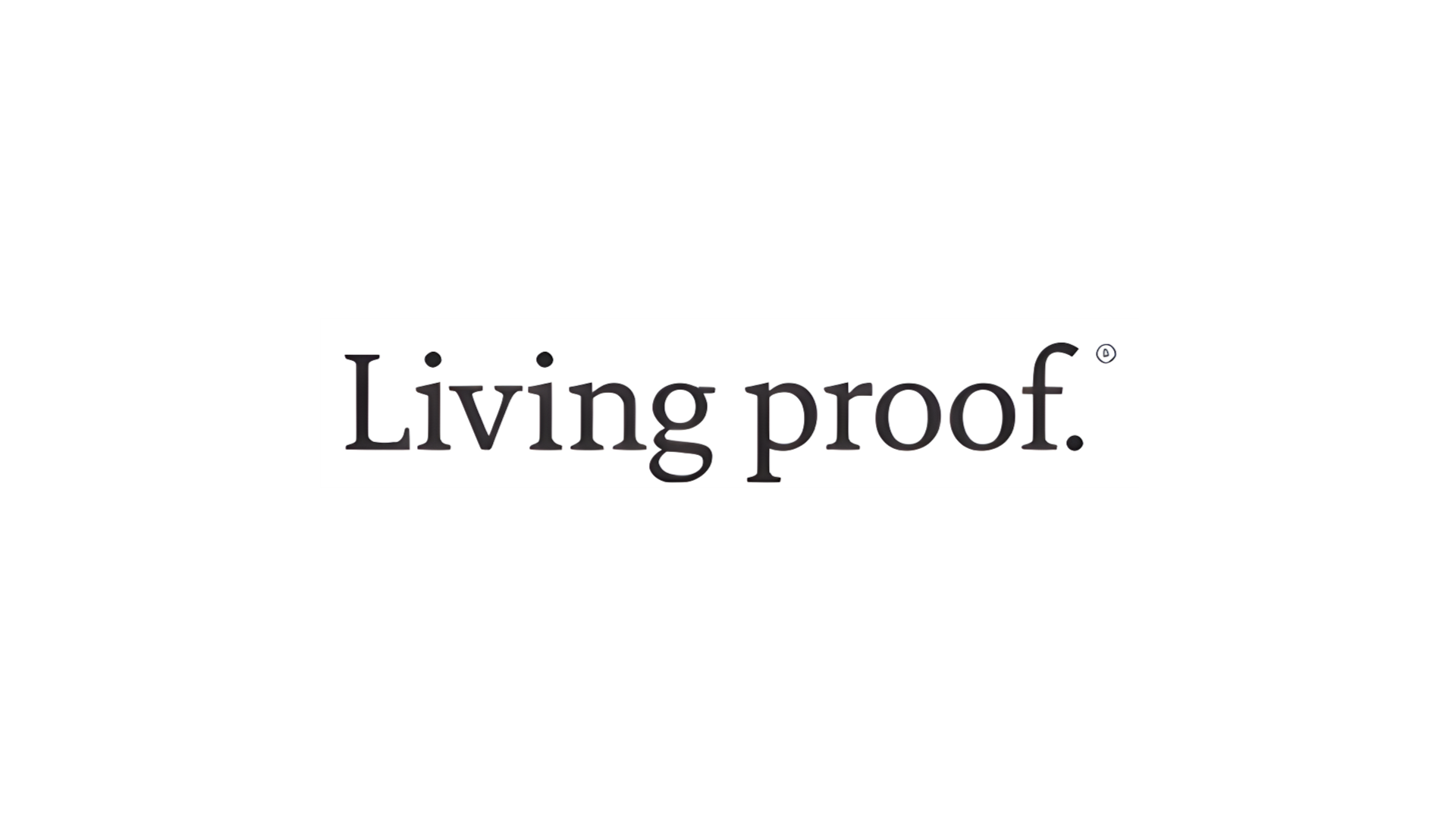 The logo for Unilever Beauty & Wellbeing’s Living Proof brand. Black text reading ‘Living Proof’