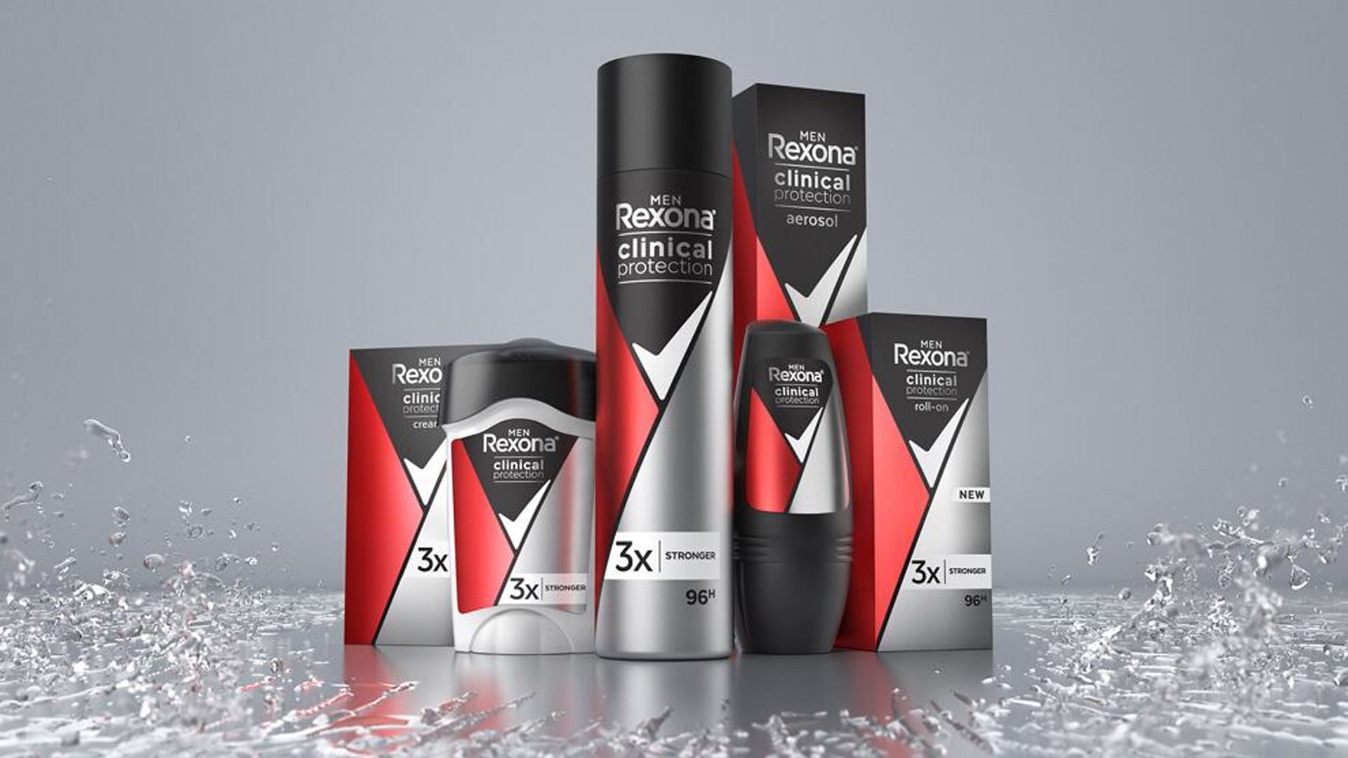 Rexona clinical range of products