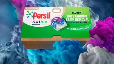 A box of Persil laundry capsules. Persil sits within Unilever’s Home Care business group.