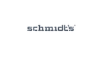The logo for Unilever’s Schmidt’s brand. Grey-blue lower-case text reading ‘Schmidt’s’