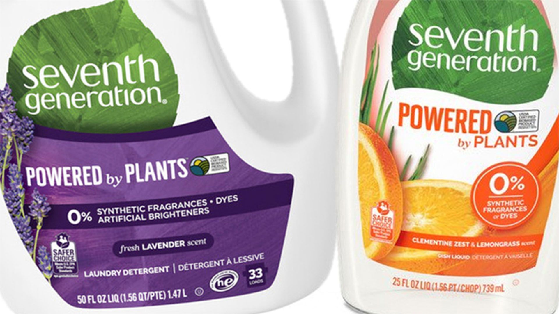 Seventh Generation Laundry bottles