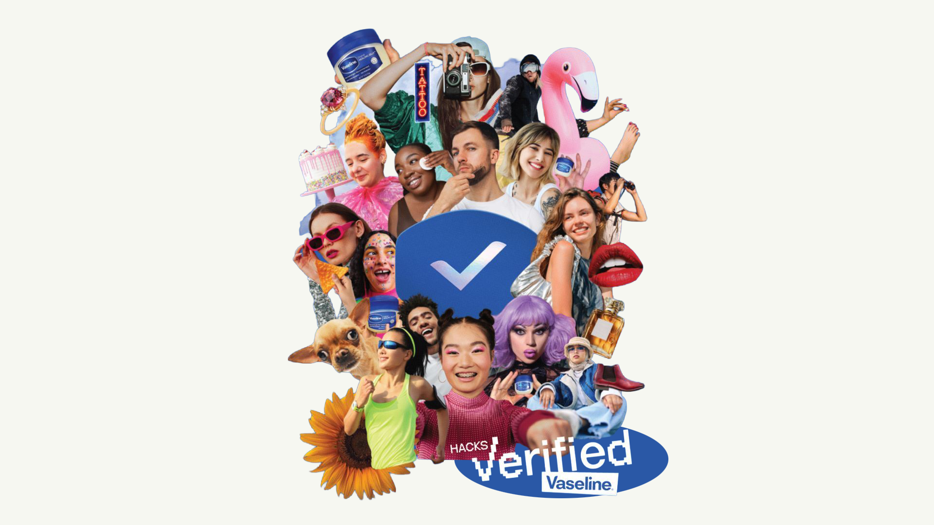 An image from the Vaseline Verified campaign showing some of the viral Vaseline hacks that Unilever scientists tested in the lab to prove or disprove.