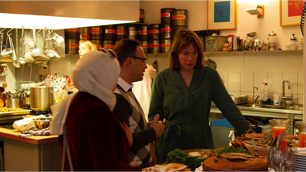 Erin with friends who helped develop the recipes for the cookery book