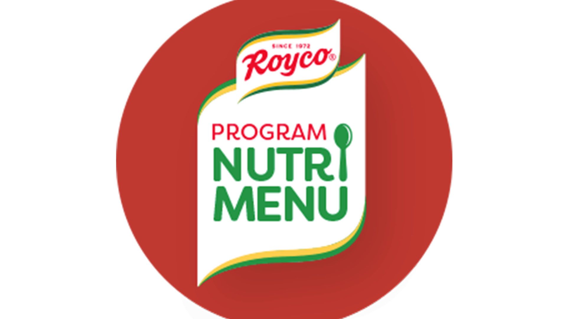 Image of the Royco Nutrimenu programme logo in a red circle.