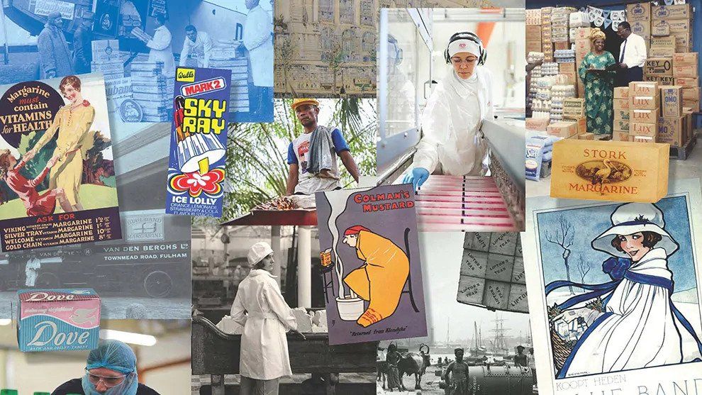 Collage of Unilever photos throughout history