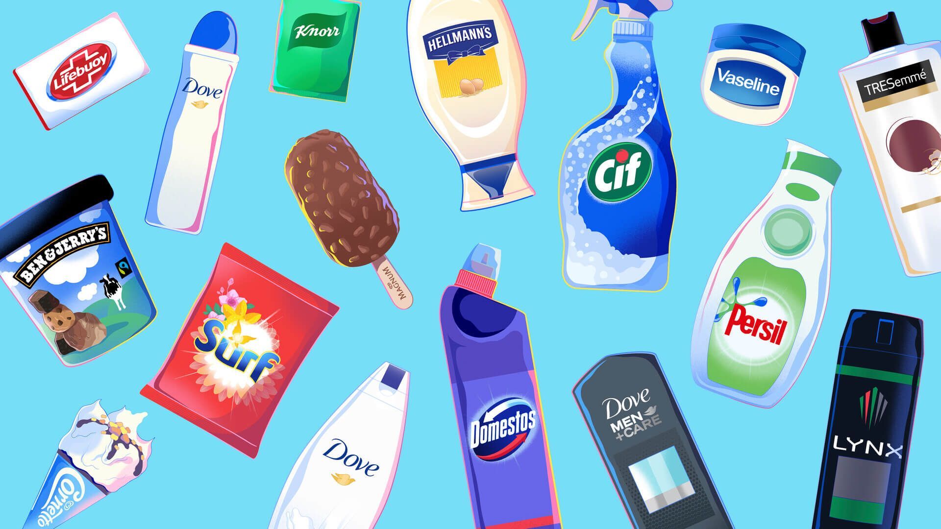 Brand illustration collage