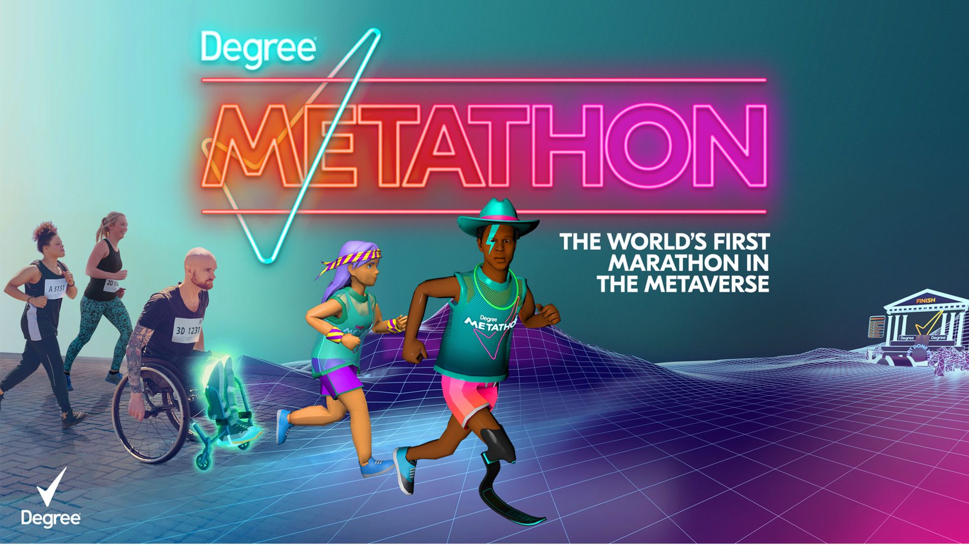 Avatars – some with adaptive limbs and wheelchairs – joining the Degree Metathon virtual marathon