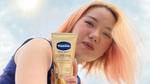 Vaseline’s premium Gluta-Hya innovation can reduce dark spots to give even-toned skin.