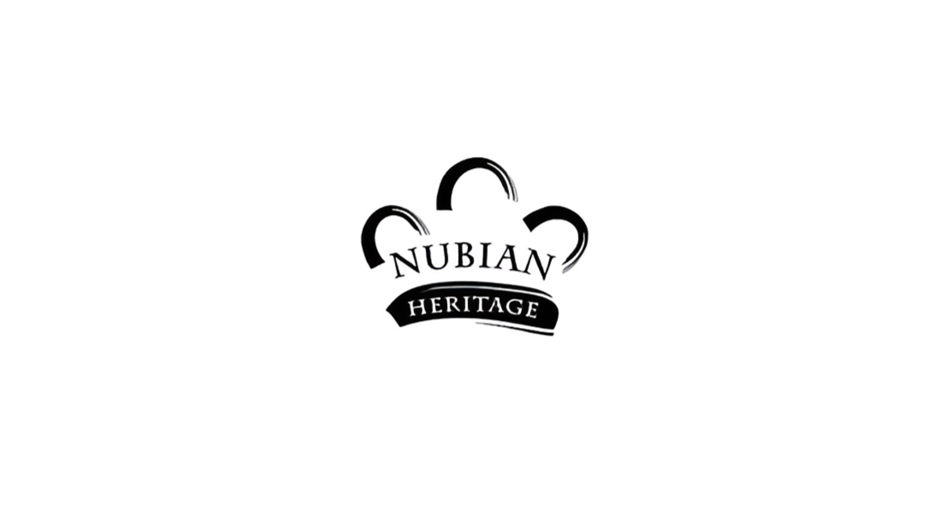 The logo for Unilever Beauty & Wellbeing’s Nubian Heritage brand. Black text with three arcs