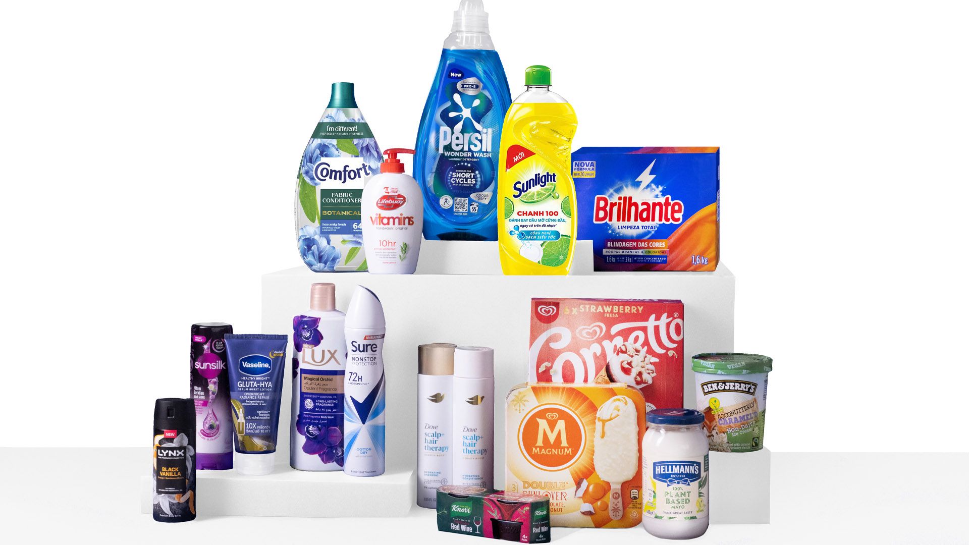 A line-up of Unilever’s €1 billion Power Brands