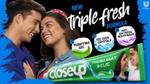 Closeup chosen toothpaste