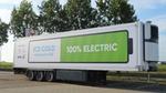 Truck trailer with battery-powered refrigeration.