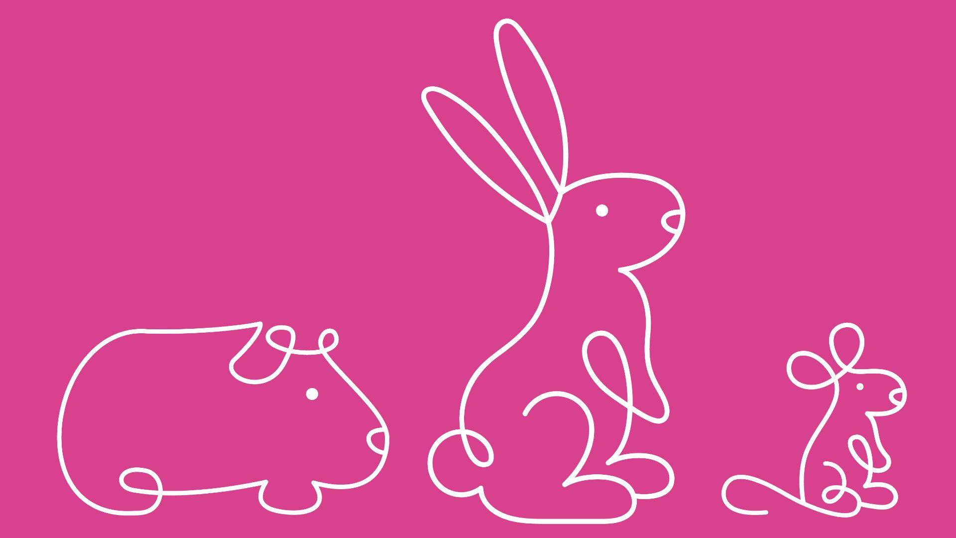 White text reading Save Cruelty Free Cosmetics on a pink background, with a line-drawn rabbit on the left.