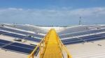 Ariel view of solar panels